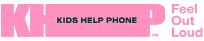 Kids Help Phone Feel Out Loud logo